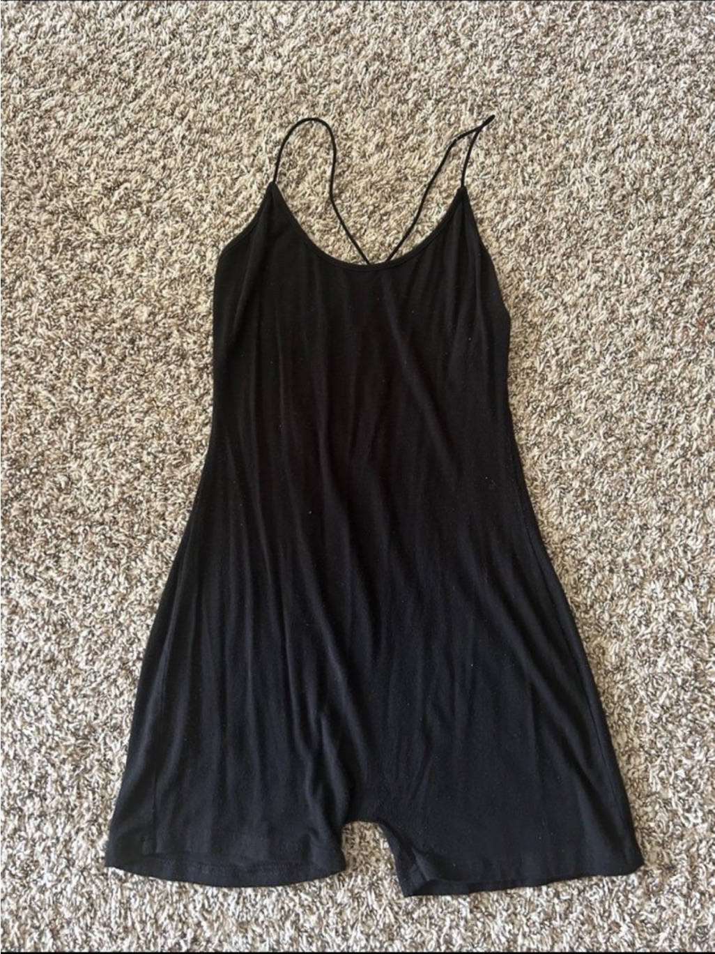 Shein Black Spaghetti Strap Romper